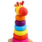 Turn Montessori de sortare si stivuire – Girafa