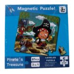 Puzzle magnetic Pirati, 3 in 1