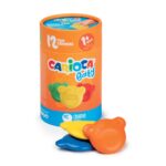 Creioane colorate bebelusi, CARIOCA BABY TEDDY, 1+, 12 culori/tub carton