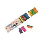 Cuburi cerate multicolore pentru desen, Moulin Roty