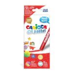 Set creioane cerate Carioca Oil Pastel Maxi, 12 buc/cutie