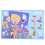 Joc educativ magnetic Corpul Uman, 90 piese