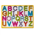 Placa din lemn trasare alfabet