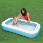 Piscina dreptunghiulara gonflabila pentru copii, 166 x 100 x 25 cm, Intex