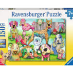 Puzzle Catelusii Colorati, 150 Piese