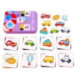 Baby Puzzle, Joc de asociere cu vehicule, 24 piese