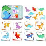 Baby Puzzle, Joc de asociere cu dinozauri, 24 piese