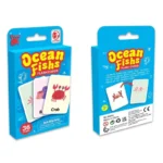 Carduri cognitive pentru copii, 36 buc, Animale Marine