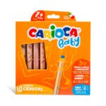 Creioane Baby color Carioca 3:1, 1+, 10/set