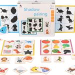 Joc educativ de asociere cu umbre, 36 piese