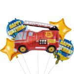 Balon, folie aluminiu, Masina pompieri