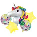 Set Baloane folie aluminiu, Unicorn
